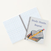 Study. Hustle. Repeat. – オリジナルスパイラルノート ノートブック (内部)