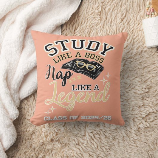 Study Like a Boss, Nap Like a Legend, College gift クッション (ブランケット)