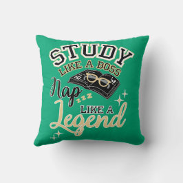 Study Like a Boss, Nap Like a Legend, College gift クッション
