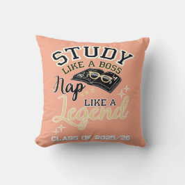 Study Like a Boss, Nap Like a Legend, College gift クッション