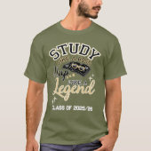 Study Like a Boss, Nap Like a Legend, College gift Tシャツ (正面)