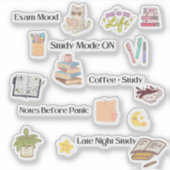 Study Mode Stickers シール (正面)