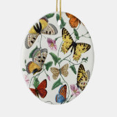 Study of diurnal butterflies by Paul Gervais セラミックオーナメント (右)