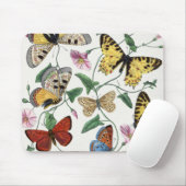 Study of diurnal butterflies by Paul Gervais  マウスパッド (マウス)