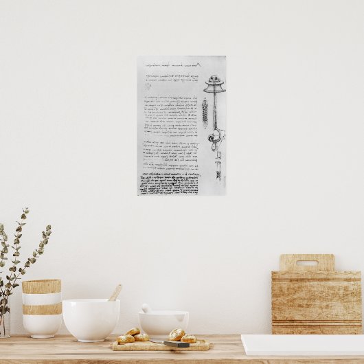 Study of floater with breathing tubes for diver ポスター (キッチン)