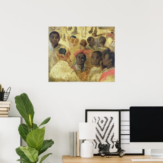 Study of Moorish Heads ポスター (ホームオフィス)