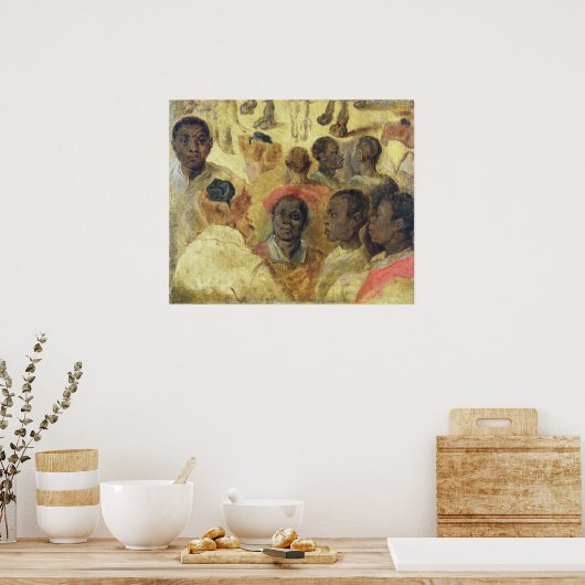 Study of Moorish Heads ポスター (キッチン)