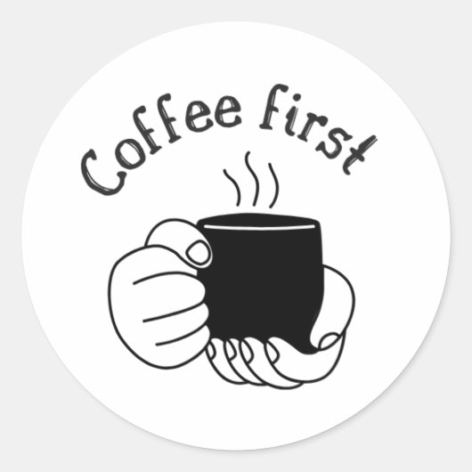 Study Sticker ラウンドシール (正面)