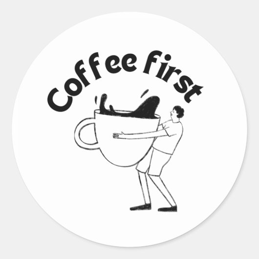 Study Stickers ラウンドシール (正面)