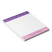 Stuff I will forget name pink purple ノートパッド (アングル)