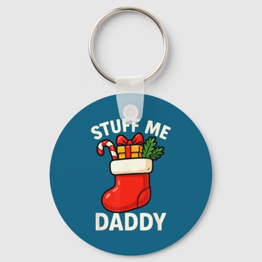 Stuff Me Daddy Christmas Stocking Naughty Christma キーホルダー (正面)