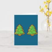 Stuff My Face With Christmas Cookies Inappropriate カード (黄色い花)