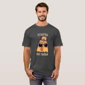 Stuffed Not Swole Thanksgiving Fitness Funny Retro Tシャツ (正面フル)