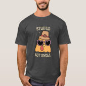 Stuffed Not Swole Thanksgiving Fitness Funny Retro Tシャツ (正面)