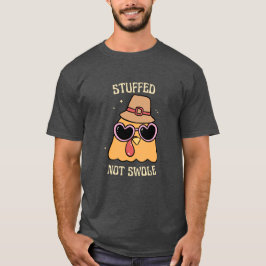 Stuffed Not Swole Thanksgiving Fitness Funny Retro Tシャツ