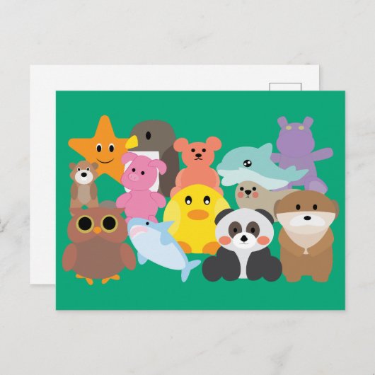 Stuffed Toys  ポストカード (正面/裏面)