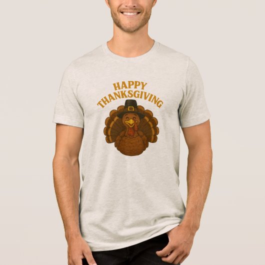 Stuffed With Thanks Thanksgiving トライブレンドＴシャツ (正面)