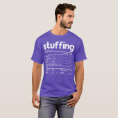 Stuffing Food Nutrition Facts Funnyhanksgiving vin Tシャツ (正面フル)