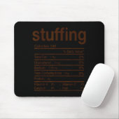 Stuffing Nutrition Facts Funny Thanksgiving Food C マウスパッド (マウス)
