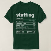 Stuffing Nutrition Facts Thanksgiving Costume 1 Tシャツ (デザイン正面)