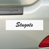 Stugots バンパーステッカー (車上)
