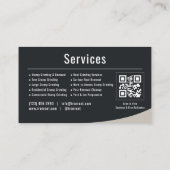 Stump Grinding QR Code 名刺 (裏面)