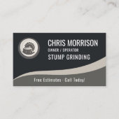 Stump Grinding QR Code 名刺 (正面)