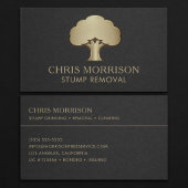 Stump Removal Business Card 名刺