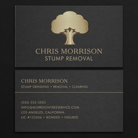 Stump Removal Business Card 名刺