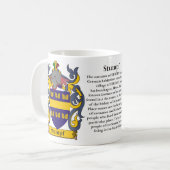 Stumpf、起源、意味および頂上 コーヒーマグカップ (正面左)