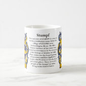 Stumpf、起源、意味および頂上 コーヒーマグカップ (中央)