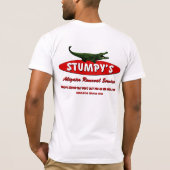 STUMPYわに取り外しサービス Tシャツ (裏面)