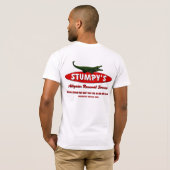 STUMPYわに取り外しサービス Tシャツ (裏面フル)