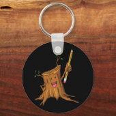 Stumpy Keychainブラック キーホルダー (正面)