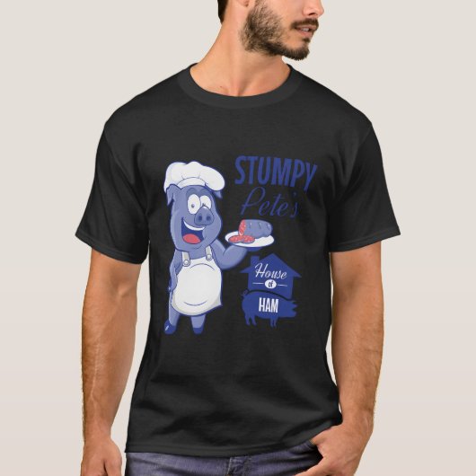 Stumpy Peteairo ™Sハウスオブハムレストランサイン Tシャツ (正面)