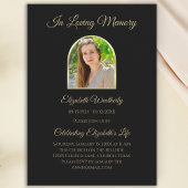 Stunning Arch Celebration of Life Memorial Service 招待状