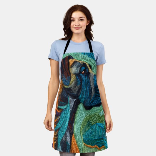 Stunning artistic Great Dane エプロン (着用した状態)