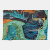 Stunning artistic Great Dane  キッチンタオル (横)
