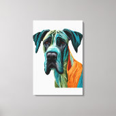 Stunning artistic Great Dane artwork キャンバスプリント (正面)
