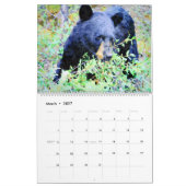 Stunning Bear Wildlife Watercolor Paintings Art Ca カレンダー (3月 2027)