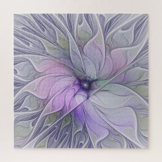 Stunning Beauty Modern Abstract Fractal Art Flower ジグソーパズル (縦)