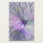 Stunning Beauty Modern Abstract Fractal Art Flower プランナー手帳<br><div class="desc">Unusual pastel colored flower.
Design for your planner and more.</div>