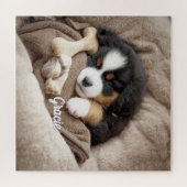 Stunning Bernese Mountain Dog Personalized ジグソーパズル (横)