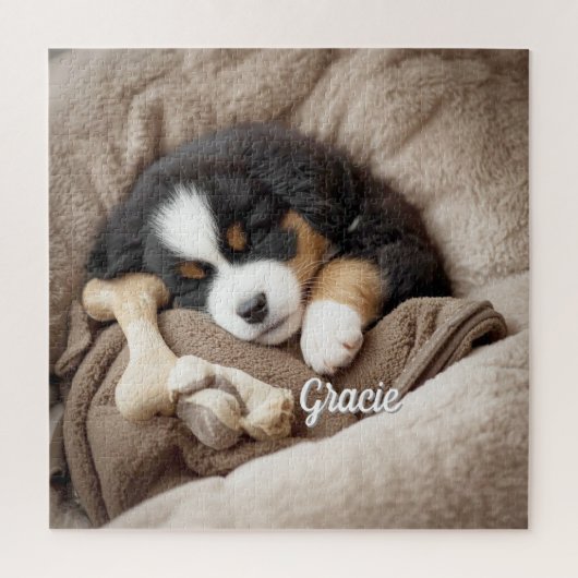 Stunning Bernese Mountain Dog Personalized ジグソーパズル (縦)