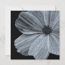 Stunning Black and White Floral Greeting Card