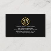 Stunning Black Striking Electrical Lightning 名刺 (裏面)