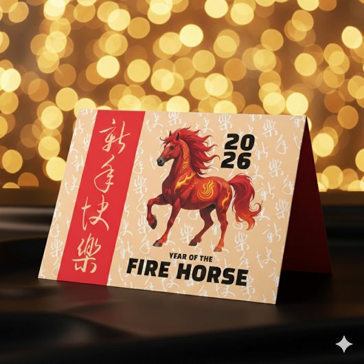 Stunning Chinese Year of the Fire Horse 2026 シーズンカード
