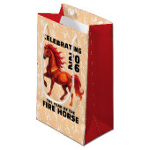 Stunning Chinese Year of the Fire Horse 2026 スモールペーパーバッグ (正面アングル)