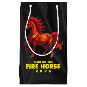 Stunning Chinese Year of the Fire Horse 2026 スモールペーパーバッグ (正面)