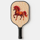 Stunning Chinese Year of the Fire Horse 2026 ピックルボールラケット (正面)
